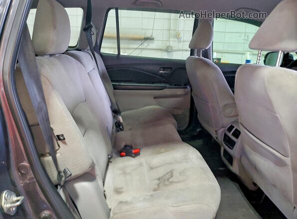 5FNYF6H38HB069003 2017 HONDA PILOT Gray Սալոնի հետևի տեսք