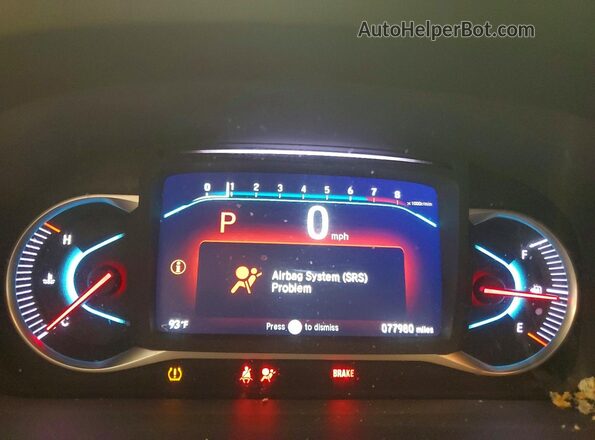 5FNYF6H38MB043477 2021 HONDA PILOT Silver ხელსაწყოთა პანელის ხედი