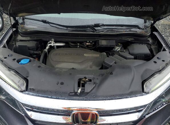 5FNYF6H39KB081684 2019 HONDA PILOT Серый Вид подкапотного пространства