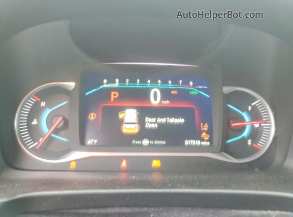 5FNYF6H39KB081684 2019 HONDA PILOT Серый Вид щитка приборов