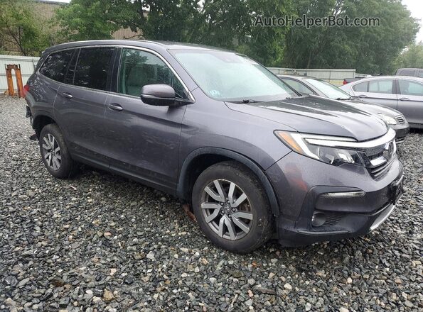 5FNYF6H39KB081684 2019 HONDA PILOT Серый Передняя правая четверть