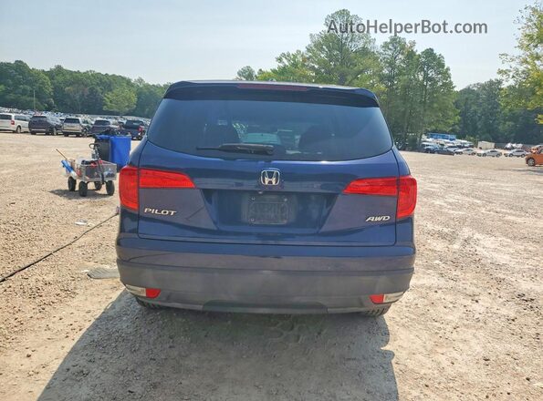 5FNYF6H3XJB031410 2018 HONDA PILOT Blue Հետևի տեսք
