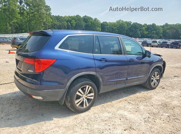 5FNYF6H3XJB031410 2018 HONDA PILOT Blue Հետևի աջ