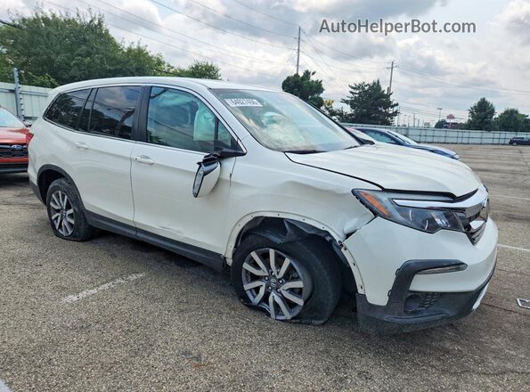 5FNYF6H40KB045049 2019 HONDA PILOT White წინა მარჯვენა