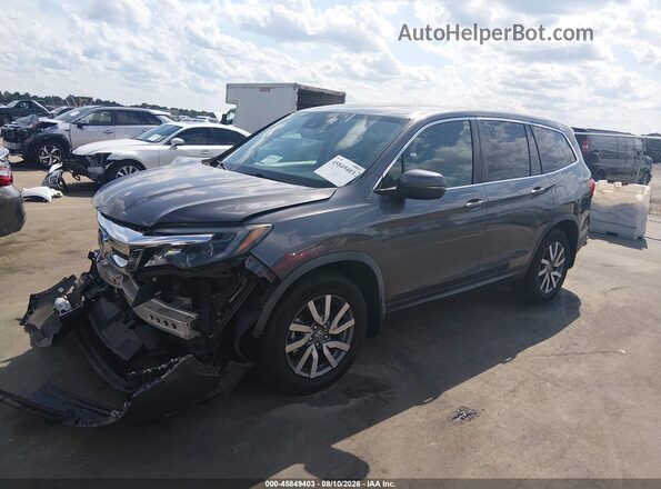 5FNYF6H41KB006826 2019 HONDA PILOT Серый Передняя левая четверть