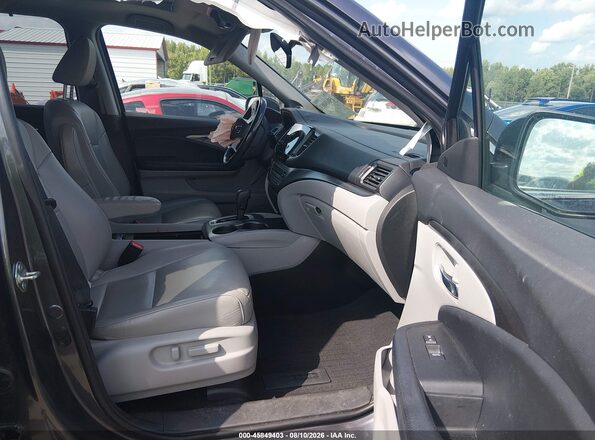 5FNYF6H41KB006826 2019 HONDA PILOT Серый Вид салона спереди