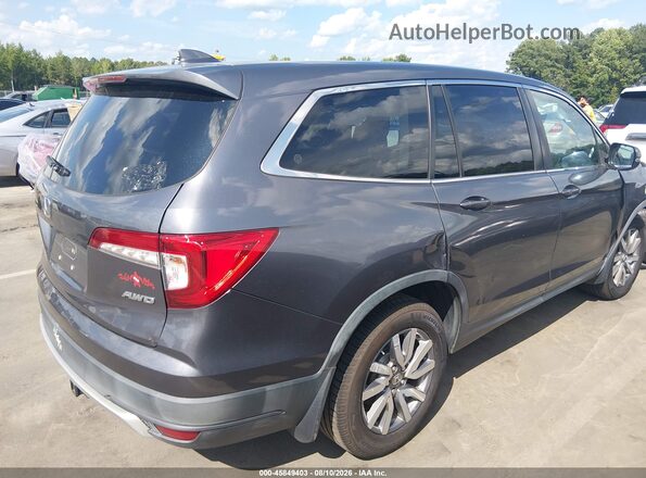 5FNYF6H41KB006826 2019 HONDA PILOT Серый Задняя правая четверть