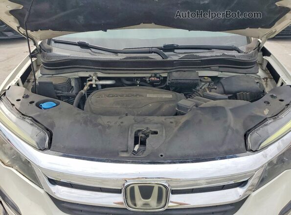 5FNYF6H41KB023710 2019 HONDA PILOT White ძრავის განყოფილების ხედი