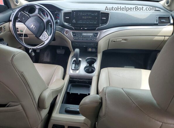 5FNYF6H41KB023710 2019 HONDA PILOT White წინა პანელის ხედი
