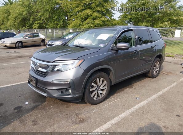 5FNYF6H41KB090842 2019 HONDA PILOT Gray Передня ліва чверть