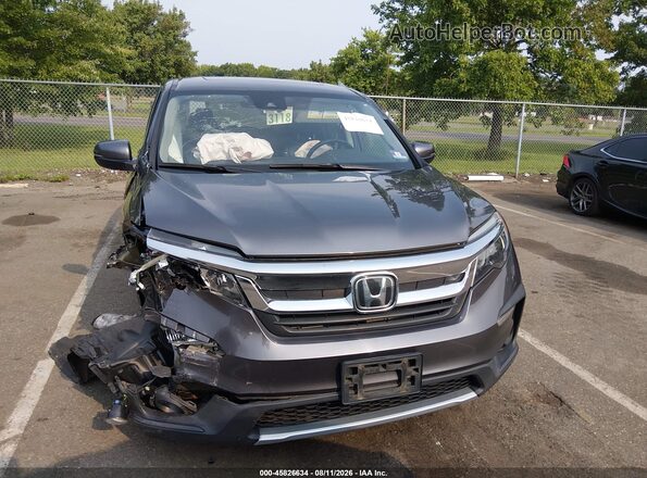 5FNYF6H41KB090842 2019 HONDA PILOT Gray Вид щитка приладів
