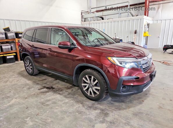 5FNYF6H46KB029003 2019 HONDA PILOT Maroon Przód prawy