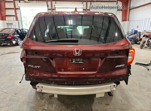 5FNYF6H46KB029003 2019 HONDA PILOT Maroon Widok z tyłu