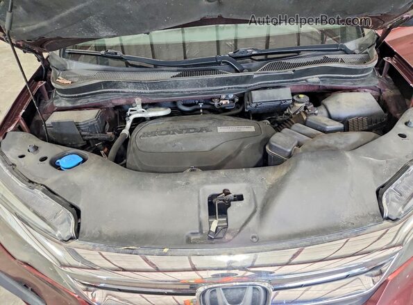 5FNYF6H46KB029003 2019 HONDA PILOT Maroon Widok komory silnika