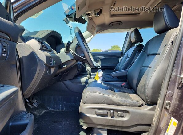 5FNYF6H47KB018270 2019 HONDA PILOT Gray წინა სალონის ხედი