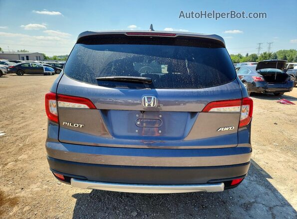 5FNYF6H47KB018270 2019 HONDA PILOT Gray უკანა ხედი