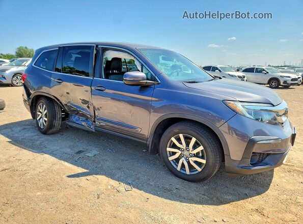 5FNYF6H47KB018270 2019 HONDA PILOT Gray წინა მარჯვენა