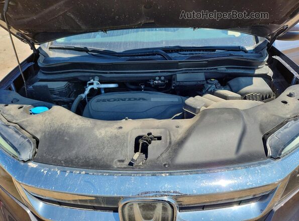 5FNYF6H47KB018270 2019 HONDA PILOT Gray ძრავის განყოფილების ხედი