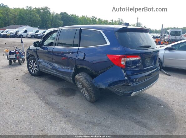 5FNYF6H48KB020514 2019 HONDA PILOT Синий Задняя левая четверть