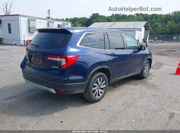 5FNYF6H48KB020514 2019 HONDA PILOT Синий Задняя правая четверть