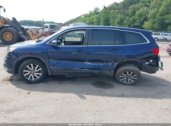 5FNYF6H48KB020514 2019 HONDA PILOT Синий Вид спереди