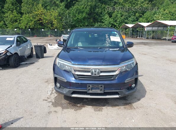 5FNYF6H48KB020514 2019 HONDA PILOT Синий Вид панели приборов