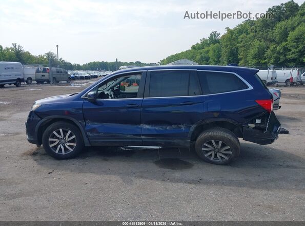 5FNYF6H48KB020514 2019 HONDA PILOT Синий Вид задней части салона