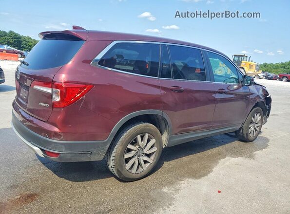 5FNYF6H49LB013878 2020 HONDA PILOT Бордовый Задняя правая четверть