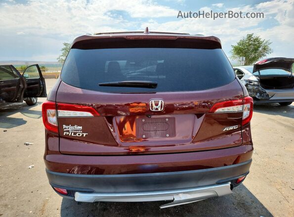 5FNYF6H4XKB036584 2019 HONDA PILOT Burgundy Widok z tyłu