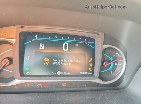 5FNYF6H4XKB036584 2019 HONDA PILOT Burgundy Widok zestawu wskaźników
