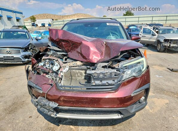 5FNYF6H4XKB036584 2019 HONDA PILOT Burgundy Widok z przodu