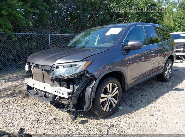 5FNYF6H50HB011646 2017 HONDA PILOT Серый Передняя левая четверть