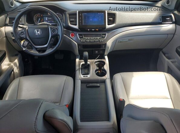 5FNYF6H50HB088162 2017 HONDA PILOT Silver Առջևի վահանակի տեսք