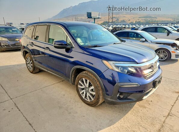 5FNYF6H50KB028583 2019 HONDA PILOT Blue Առջևի աջ