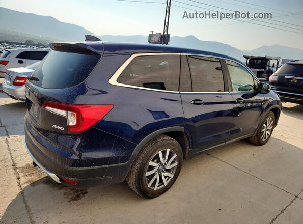 5FNYF6H50KB028583 2019 HONDA PILOT Blue Հետևի աջ