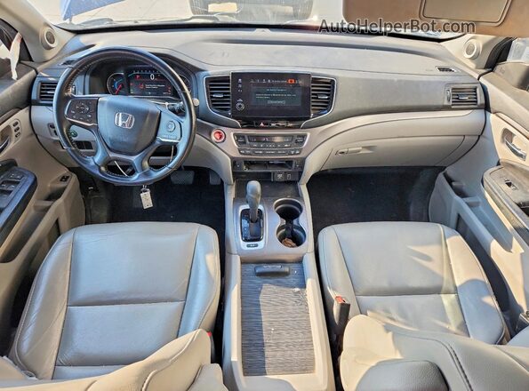 5FNYF6H50KB028583 2019 HONDA PILOT Blue Առջևի վահանակի տեսք