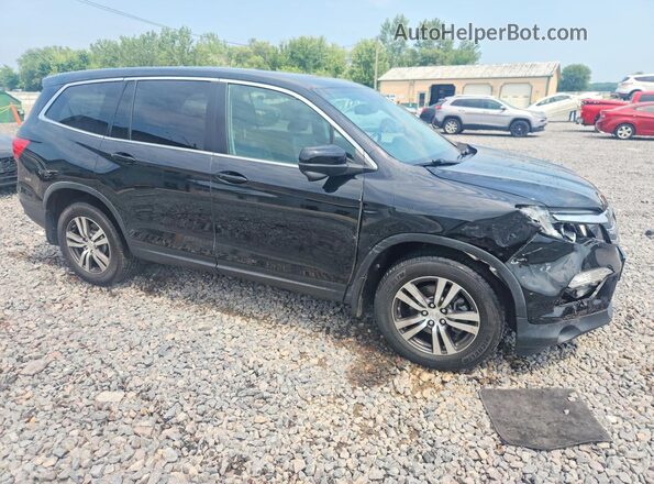 5FNYF6H51HB083892 2017 HONDA PILOT Black Передня права чверть