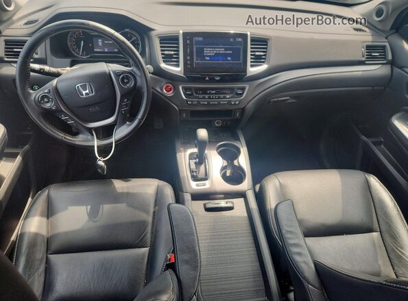 5FNYF6H51HB083892 2017 HONDA PILOT Black Вид панелі приладів