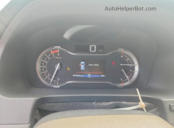 5FNYF6H51HB083892 2017 HONDA PILOT Black Вид щитка приладів