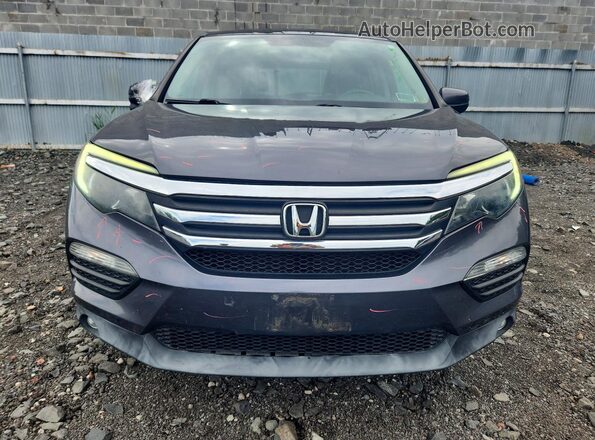 5FNYF6H51JB017736 2018 HONDA PILOT Gray Widok z przodu