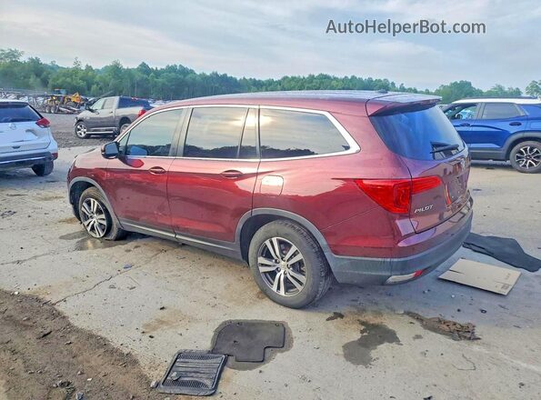 5FNYF6H51JB042832 2018 HONDA PILOT Burgundy უკანა მარცხენა