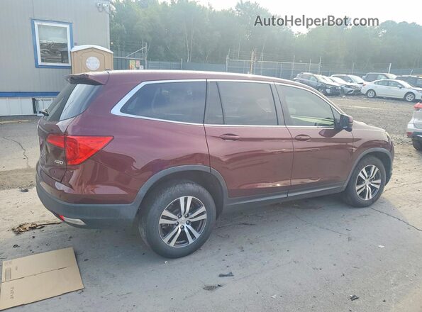 5FNYF6H51JB042832 2018 HONDA PILOT Burgundy უკანა მარჯვენა