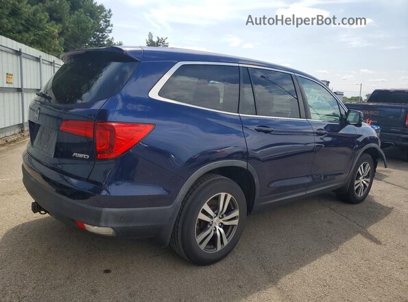 5FNYF6H52HB079267 2017 HONDA PILOT Blue Tył prawy