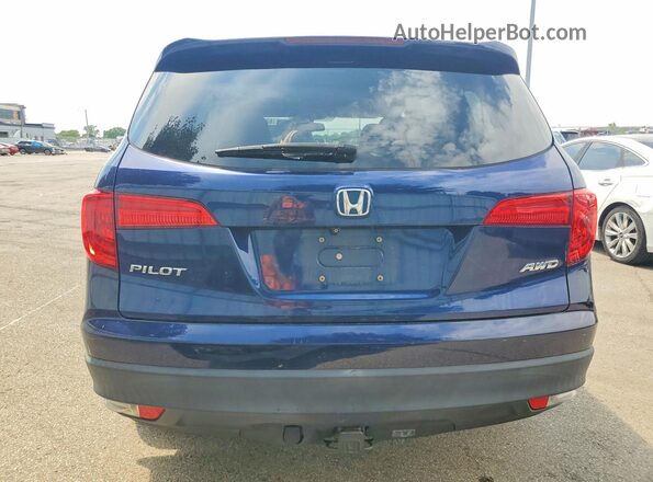 5FNYF6H52HB079267 2017 HONDA PILOT Blue Widok z tyłu