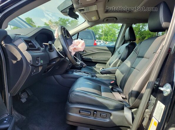 5FNYF6H52MB058719 2021 HONDA PILOT Black Widok wnętrza z przodu
