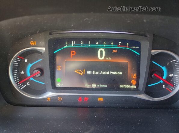 5FNYF6H52MB058719 2021 HONDA PILOT Black Widok zestawu wskaźników