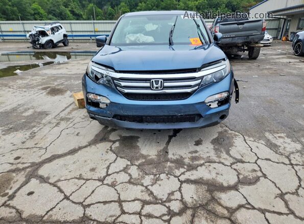 5FNYF6H53HB039697 2017 HONDA PILOT Синий Вид спереди