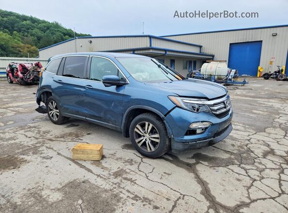 5FNYF6H53HB039697 2017 HONDA PILOT Синий Передняя правая четверть