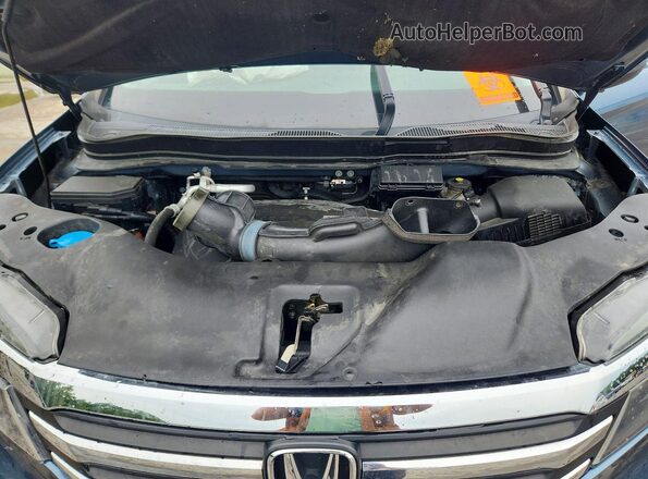 5FNYF6H53HB039697 2017 HONDA PILOT Синий Вид подкапотного пространства