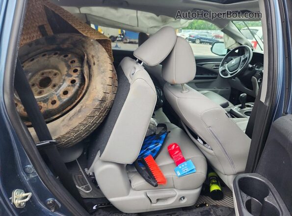 5FNYF6H53HB039697 2017 HONDA PILOT Синий Вид задней части салона